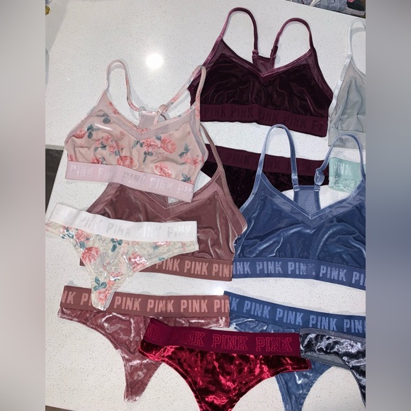 Victoria’s Secret PINK Velvet Bralette and Panty Bundle - Picture 4 of 16